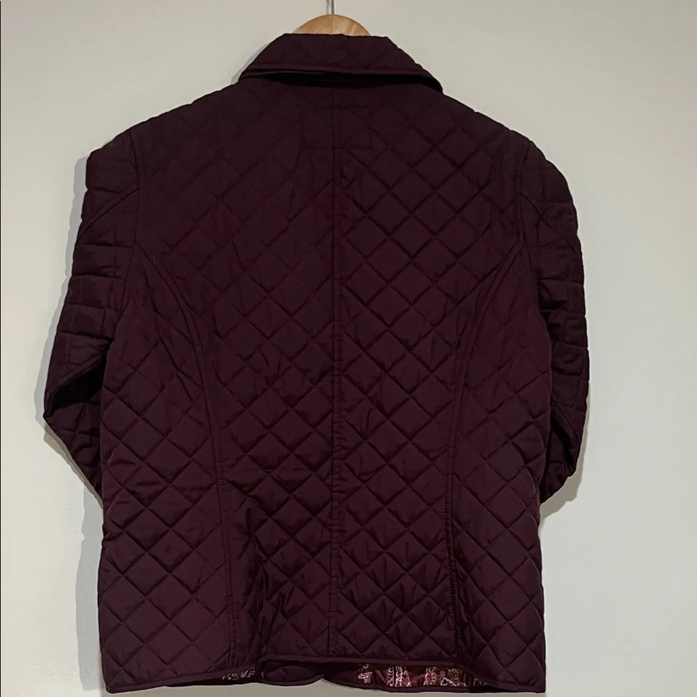 Van Heusen Women's Deep Plum Quilted Puffer Coat